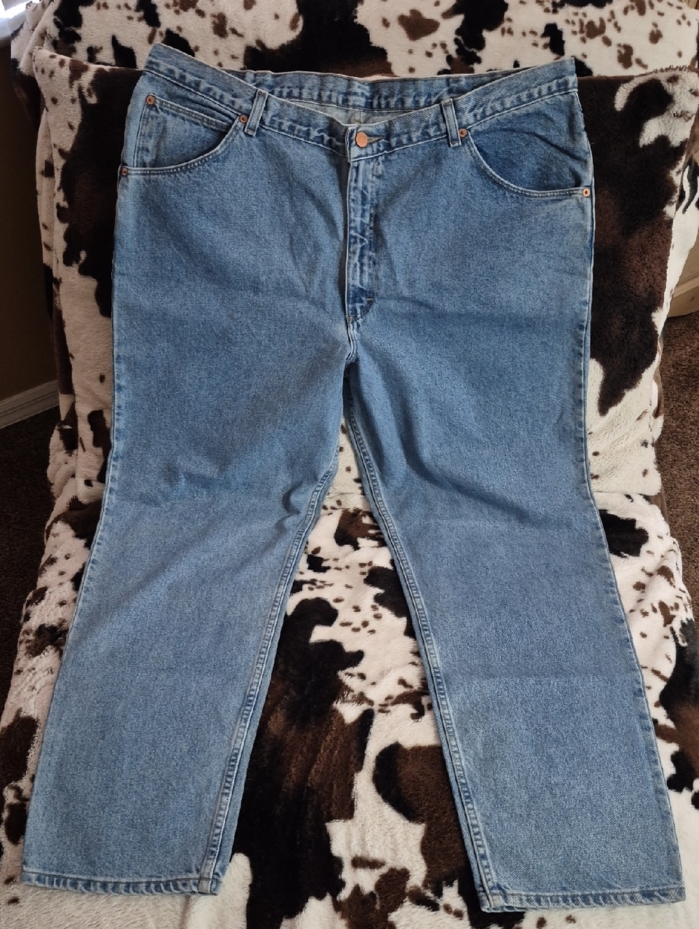 Brittania Men's Relaxed Fit Light Blue Denim Jeans - Classic Style